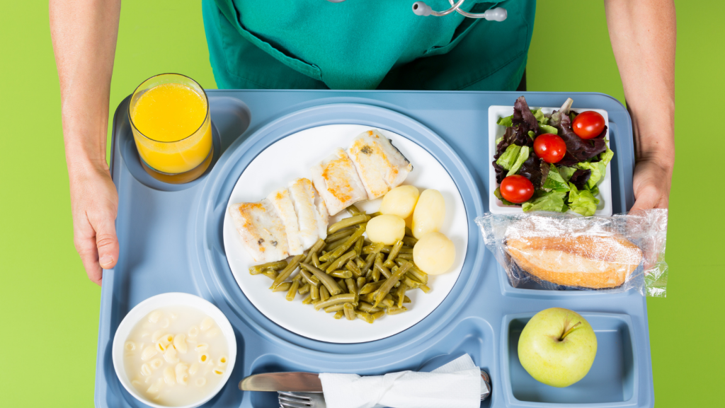 How can we improve the food environment in hospitals?